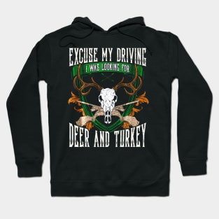 Deer Skull Hunter Hunting Fan Hoodie